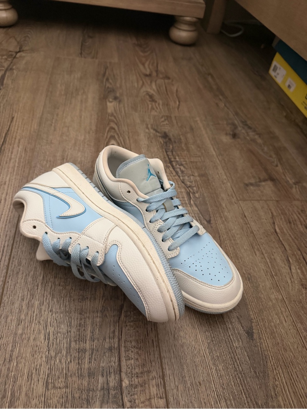 Women’s Air Jordan 1 Low SE - Reverse Ice Blue-sneakers in size US 9.5W.
